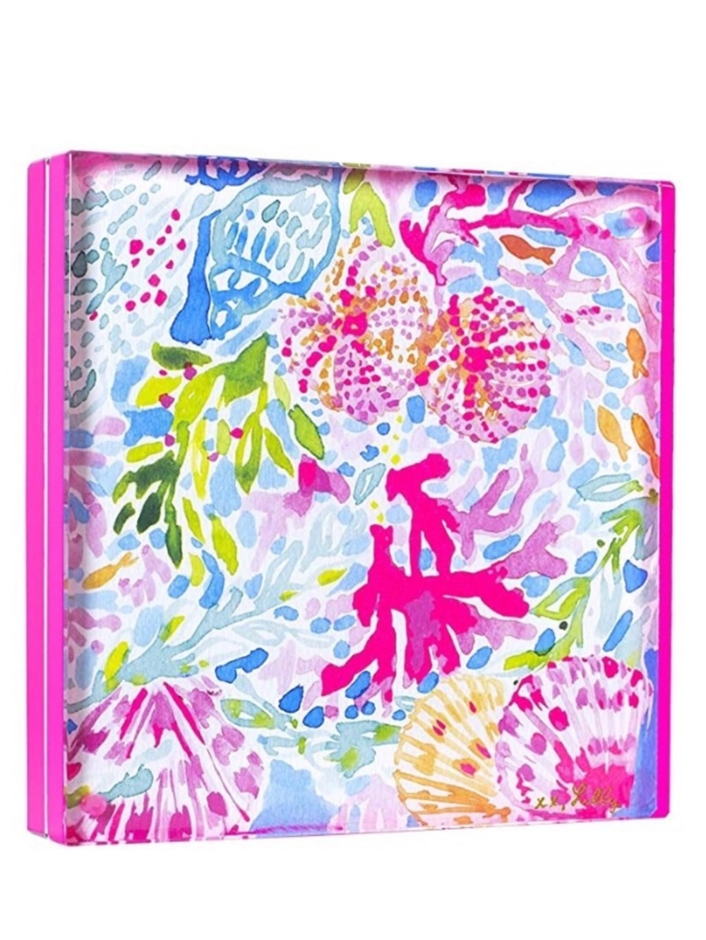 Lilly Pulitzer | NWT Acrylic Picture Frame - Neon Pink